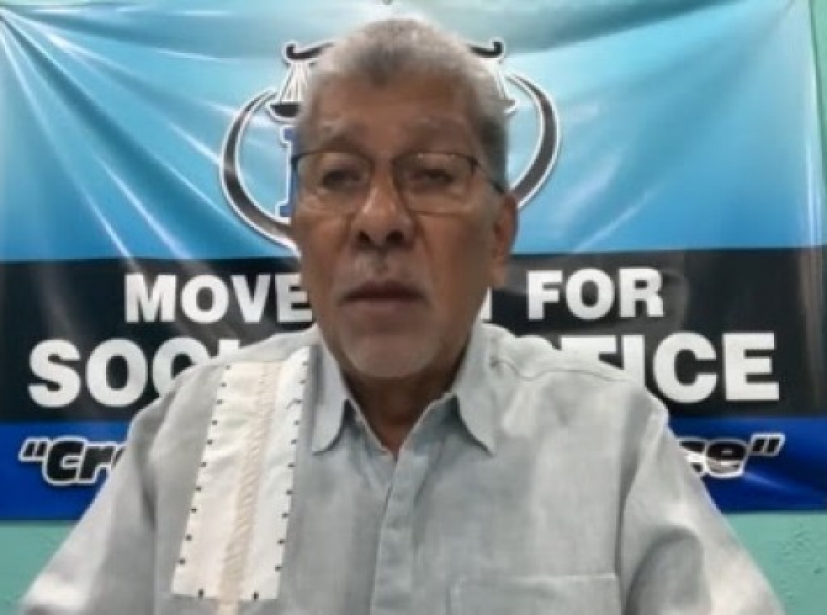 MSJ leader, David Abdulah, speaking during the virtual news conference (CMC Photo)