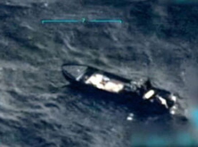 President Trump says boat was carrying drugs