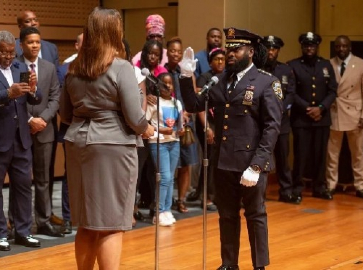 Edwin Raymond Sworn-in as NYC’s First Haitian-American Sheriff