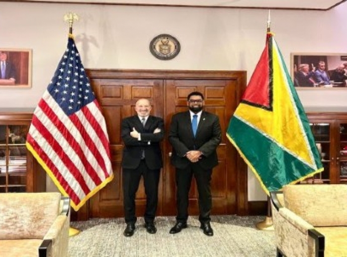President Ali with US Secretary of Commerce, Howard Lutnick