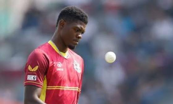 Fast bowler Alzarri Joseph.