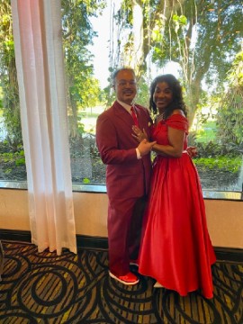 Audley Rollen and his wife, Dawn Marie.