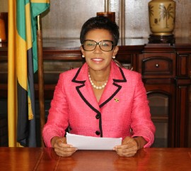 Chair of the OAS Inter-American Council for Integral Development and Jamaica’s Permanent Representative to the OAS, Ambassador Audrey Marks address closing session of the 21st Inter-American Conference of Ministers of Labor (LACML) at the OAS headquarters in Washington DC on Friday September 24, 2021. (Derrick Scott Photo)