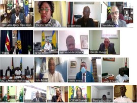 CARICOM leaders at emergency session