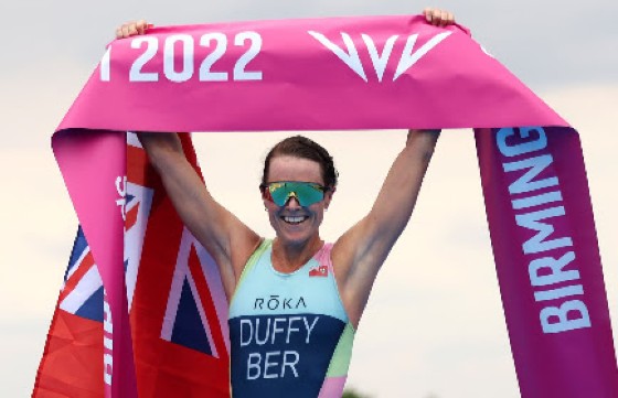 Bermudian Olympic champion Dame Flora Duffy.