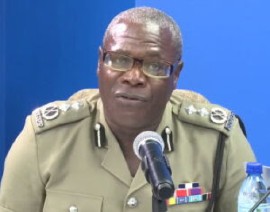 Police Commissioner, Don McKenzie, at news conference (CMC Photo)
