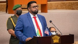 Guyana's President, Dr. Mohamed Irfaan Ali. (Photo credit: GDPI)