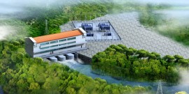 An artist’s impression of the Amalia Falls hydropower project