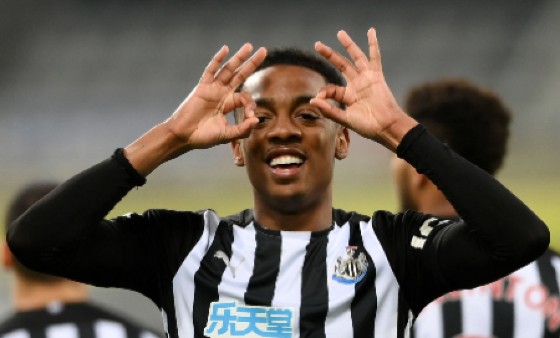 On-loan Newcastle forward, Joe Willock.