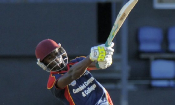 Kyle Corbin scored 102 for the CCC against the Guyana Harpy Eagles