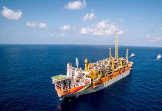 The Liza Destiny Floating Production, Storage and Offloading (FPSO) vessel operating in the offshore Stabroek