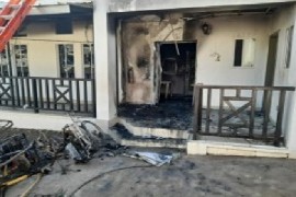 A section of the hospital vandalized by the armed group on Monday.