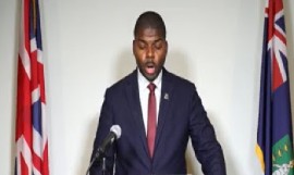 Premier Dr Natalio Wheatley addressing the nation (CMC Photo)