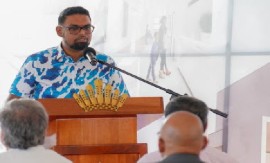 President Ali addressing the sod turning ceremony for new hospital (DPI Photo)