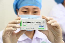 Packaging for Sinopharm COVID-19 vaccine vials. (CNA photo)