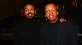 Michael B. Jordan With Bryan Stevenson In Montgomery Photo Credit: Prince Williams Courtesy of Warner Bros