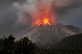 The Soufriere Hills volcano erupts in the Caribbean island of Montserrat on January 23, 2010. It has been one of the most active volcanoes in the Eastern Caribbean in recent years [File: Wayne Fenton/AP Photo]