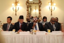 Antigua & Barbuda Prime Minister Gaston Browne at UNGA side meeting on vision health