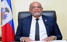 Prime Minister Ariel Henry addressing the nation on Sunday night