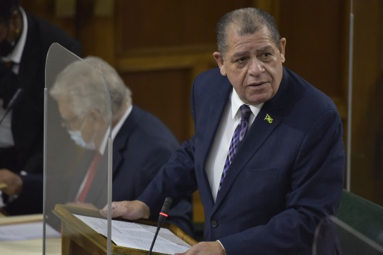 Minister of Agriculture and Fisheries Audley Shaw