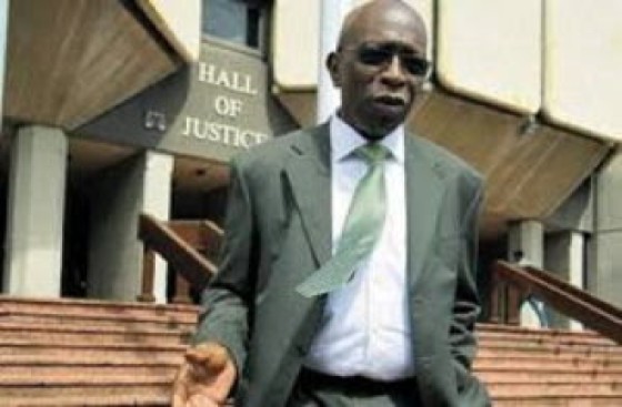 Austin “Jack” Warner leaving the High Court at a previous hearing (File Photo)