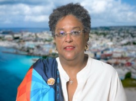 Barbados Prime Minister Mia Mottley, the Caribbean Community (CARICOM) chairman.