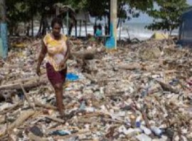 Hurricane damage in the Caribbean as a result of the passage of Hurricane Beryl