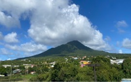 The peak on the island of Nevis is testament to the island’s volcanic origins and immense geothermal potential