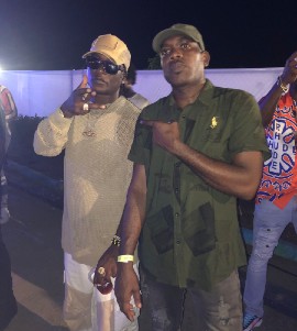 Producer Chester Walker (right) and Charly Black.