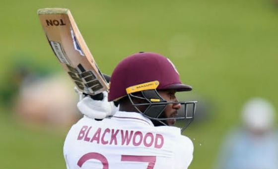 Jermaine Blackwood struck the only century of the tour.
