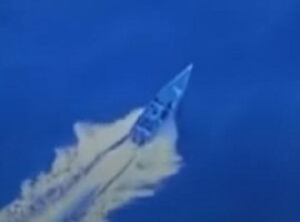 One of the vessels blown up by the US military, which it labelled a s a drug smuggling boat.