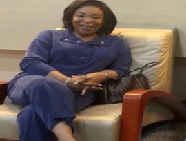 Commonwealth Secretary General, Shirley Botchwey, on her arrival in Antigua and Barbuda