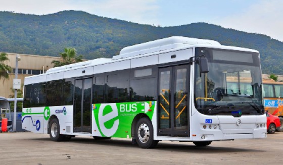 Electric bus from Golden Dragon Bus Company (File Photo)