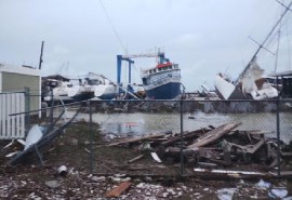 Hurricane Beryl destruction in Carriacou (CDEMA Photo)