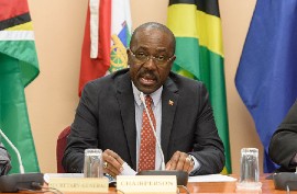 Immigration and Foreign Affairs Minister E.P. Chet Greene