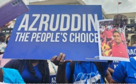 Supporters of the WIN party