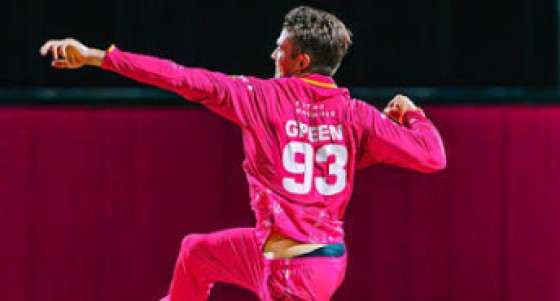 Chris Green grabbed four wickets to help neutralize the St Kitts and Nevis Patriots’ batters.