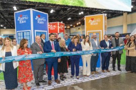 Puerto Rico Gov. Jenniffer González Colón and FCCA CEO Michele Paige are pictured with cruise tourism leaders at the ribbon-cutting ceremony officially opening the 32nd annual FCCA Cruise Conference & Trade Show in San Juan, Puerto Rico, last week.
