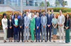 Participants at the inaugural meeting of the Caribbean Police Network to Combat Environmental Crime (CARICOM IMPACS Photo)