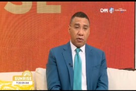Prime Minister Andrew Holness on the CVM television programme “Sunrise” on Monday morning.