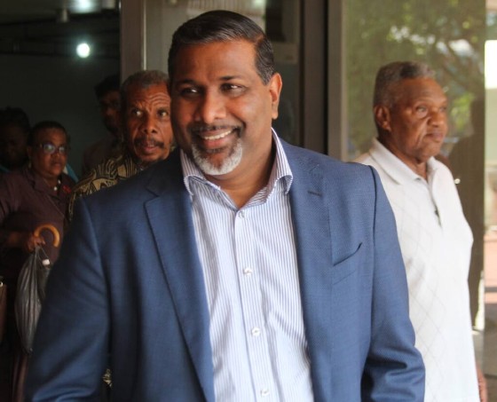 Former West Indies cricketer Dinanath Ramnarine. (via T&T Newsday)