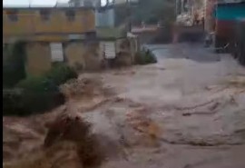 Heavy rains caused widespread destruction in Dominica (CMC Photo)