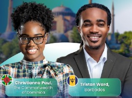 Dominican Christianna Paul and Tristan Ward of Barbados had been selected as fellows of the Caribbean Climate Leaders Fellowship
