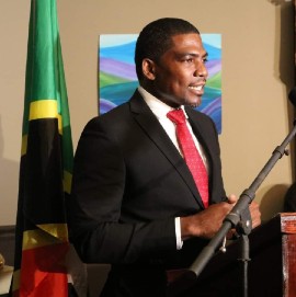 Dr. Terrence Drew, leader of the St Kitts and Nevis Labour Party