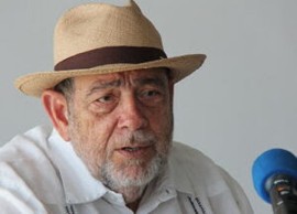 St. Vincent and the Grenadines Prime Minister Dr. Ralph Gonsalves at news conference (CMC Photo)