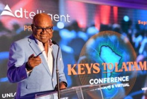 Tourism Minister Ed Bartlett addressing conference on Thursday (JIS Photo)