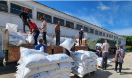 Food aid being prepared for delivery to hard hit Caribbean countries