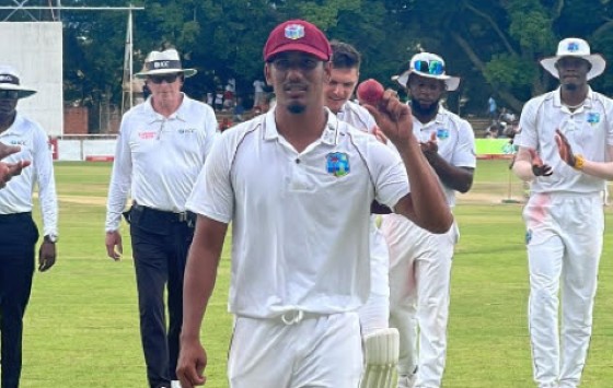 Left-arm spinner Gudakesh Motie.
