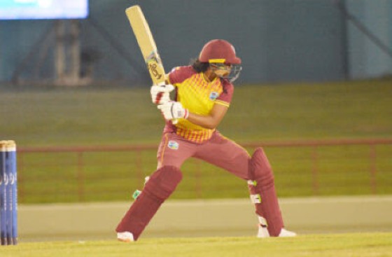 Shabika Gajnabi impressed with an unbeaten 24 from just 12 balls in the second T20I against Bangladesh Women