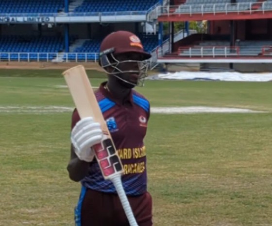 Justin Greaves created history when he scored a third consecutive century in the Regional Super50 against Trinidad & Tobago Red Force